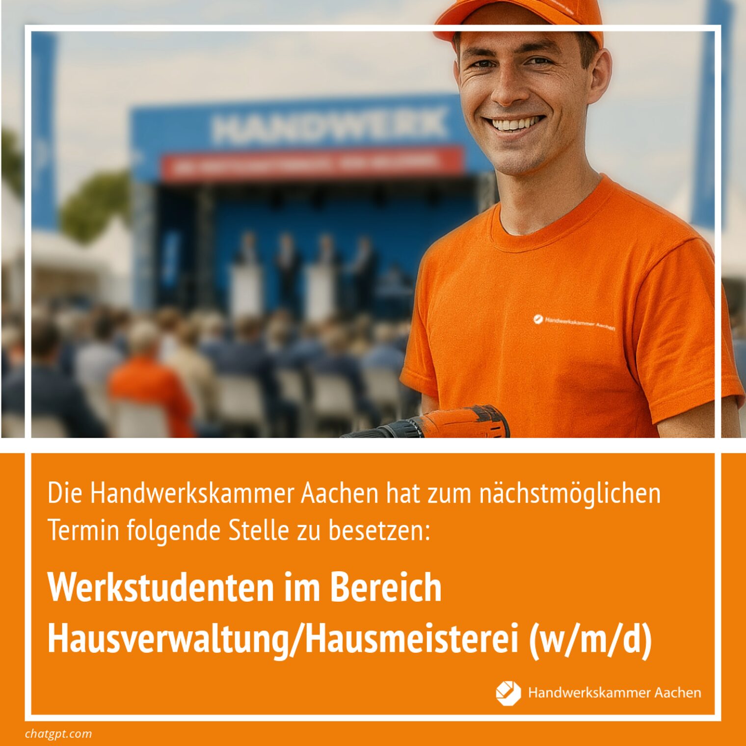 Stellenangebot Werkstudenten im Bereich Hausverwaltung/Hausmeisterei (w/m/d) Stellenangebot Werkstudenten im Bereich Hausverwaltung/Hausmeisterei (w/m/d)